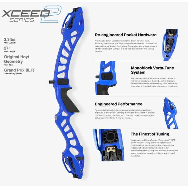 Poignée 27" arc classique Hoyt XCeed 2
