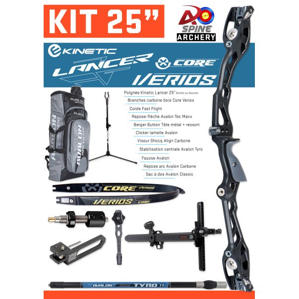 Kit arc classique 25" Kinetic Lancer