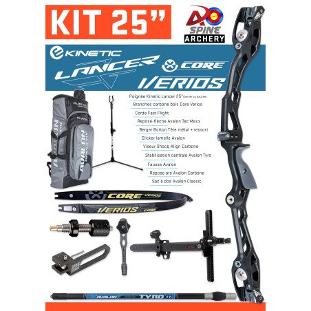 Kit arc classique 25" Kinetic Lancer