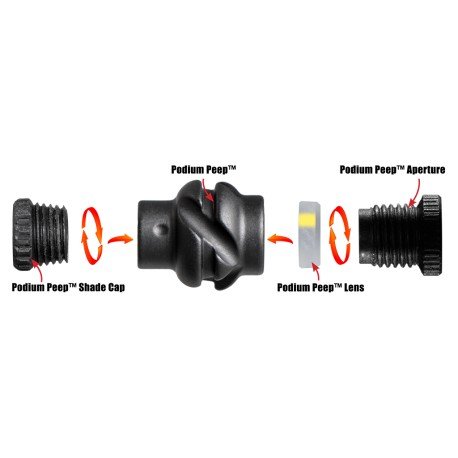 Specialty Archery Product Podium Peep Shade Cap